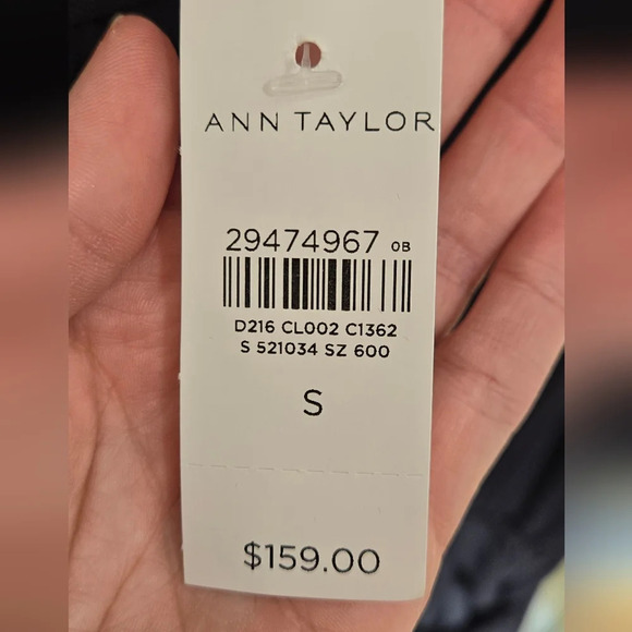 Nwt Ann Taylor Midi Length navy blue dress - Picture 3 of 6